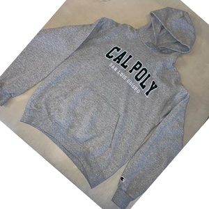 Cal Poly Embroidered Hoodie.